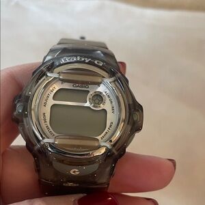 Casio Baby-G BG-169R Translucent Smoke Gray Digital Watch — Y2K Vintage